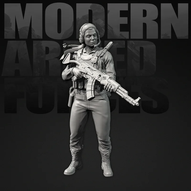 

25mm 38mm 50mm Modern Soldiers Resin Model Figure Gk Micro Miniature 3d Printed White Model Toy Unassembled And Unpainted Kit