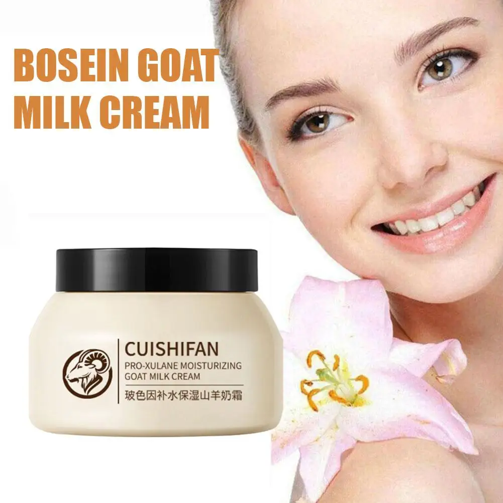 

Bosein Goat Milk Cream Face Carem Whitening Anti Wrinkle Face Moisturizing Cosmetics Aintenance Care Skin Nourish Beauty Cr E3V7