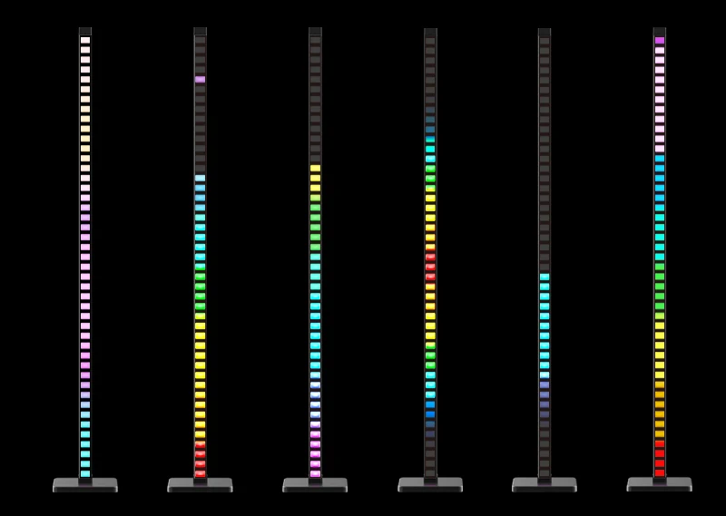 TV 게임 음악 스트로브 분위기, 스마트 와이파이 사운드 컨트롤, RGB 멜로디, LED 디스코 플로어 음악 조명