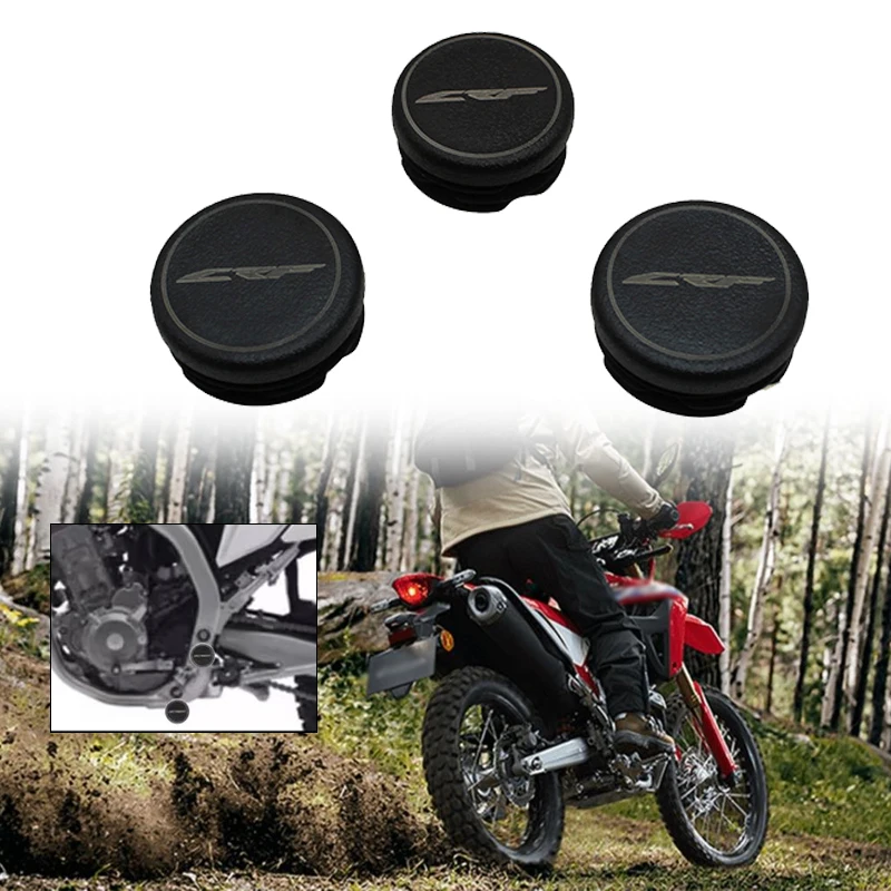 Motorcycle Accessories Frame End Caps Frame Hole Cover Caps Plug Decorative For Honda CRF250L 2012- CRF 250 L Rally 2017 -2022