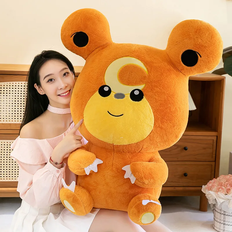 30/80cm Large Teddiursa Pokemon Plush Toys Anime Doll Cute Pillow Cartoon Giant Pokémon Plushie Stuffed Gift for Kids Christmas