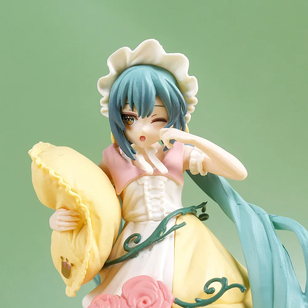 Hatsune miku anime figura espelho de fadas bela adormecida figuras periféricas ornamento do carro modelo decoração brinquedos presentes aniversário do miúdo