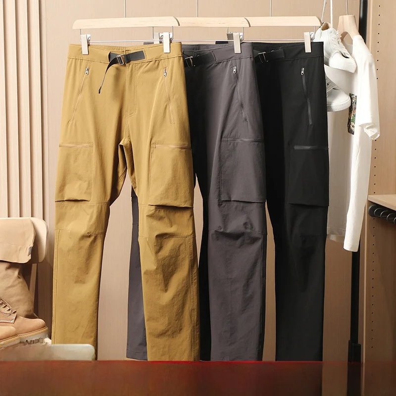 

Легкие мужские повседневные брюки с 3D бионическим стерео кроем, весенняя сезонная рабочая одежда, брюки с прямыми штанинами Qui Dry