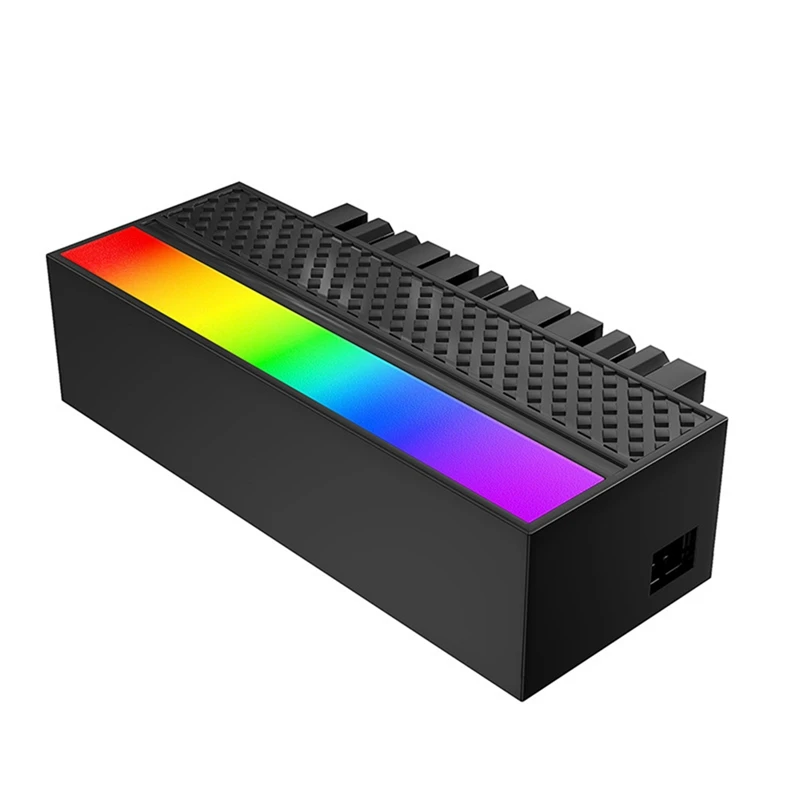 ATX 24 Pin To 90 Degree Adapter 5V 3-Pin ARGB Motherboard Power Supply Cable Modular DIY Mounting Accessessory