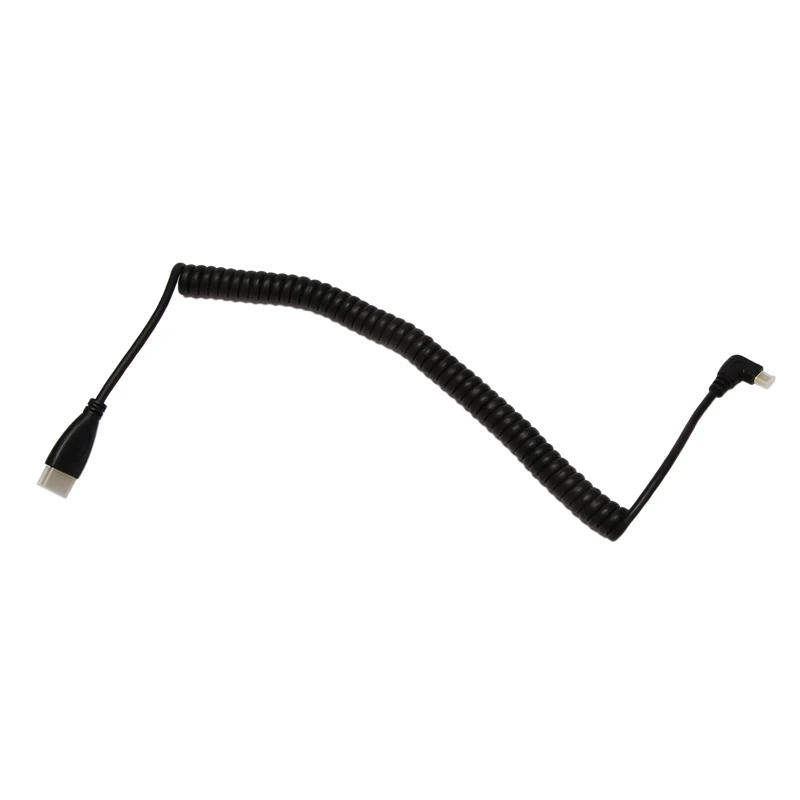 Left-Angled Micro- To  Male Cable Stretched Length For Cameras