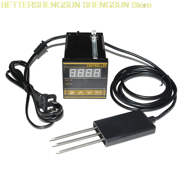 Soil temperature, humidity and moisture controller Soil moisture meter Water content measurement, RS485 communication