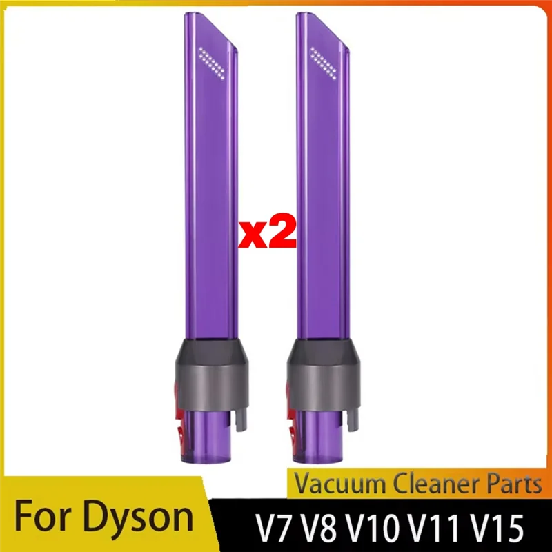 AT28-شق أنبوب الضوء LED أداة فوهة الشق الضيق لدايسون V7 V8 V10 V11 مكنسة كهربائية شفط الفجوة رئيس استبدال