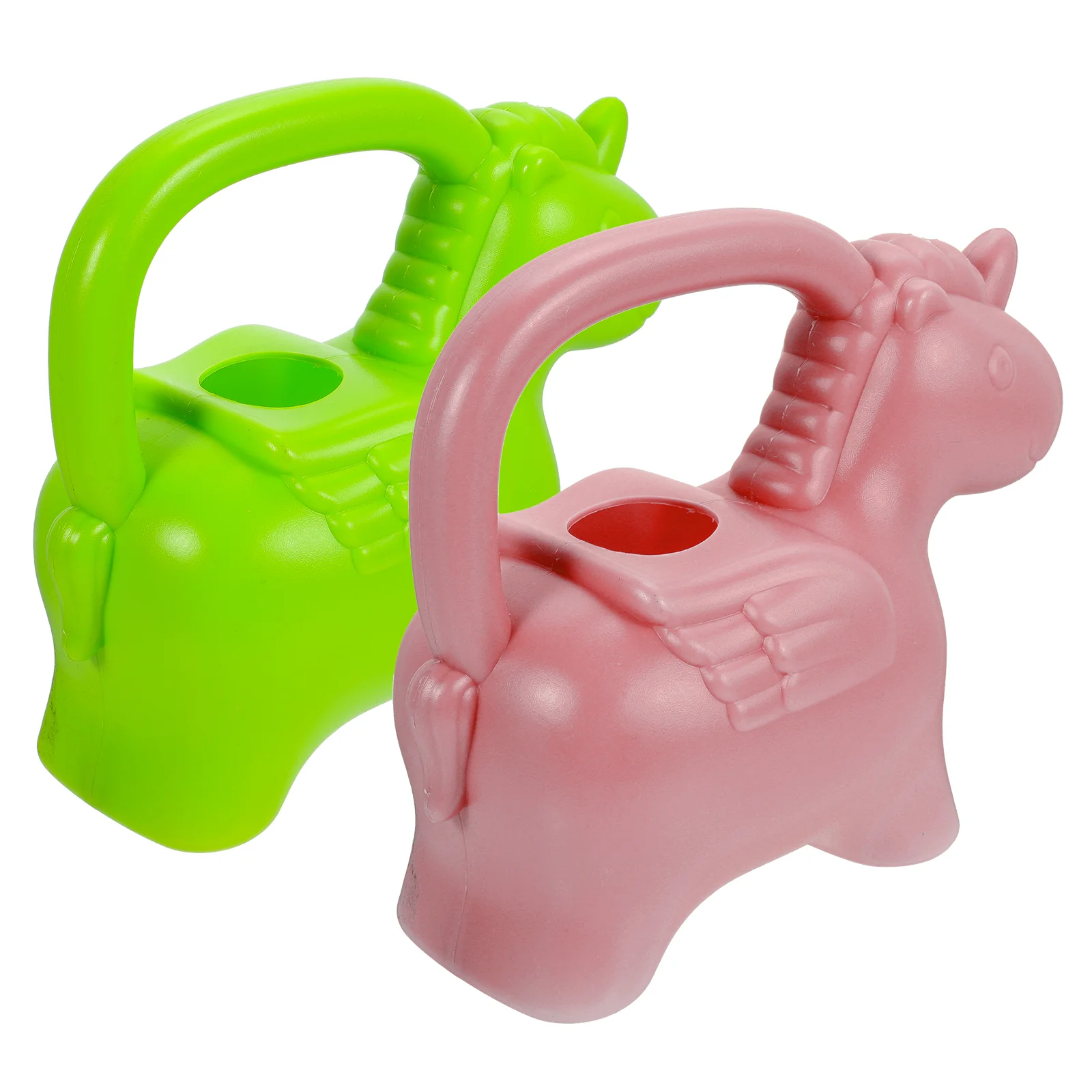 

2 Pcs Cartoon Watering Can Plants Animals Gardening Kids Kettle Toddler Spray Cute