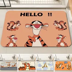 MINISO Disney Tigger Super Absorbent Shower Mats Diatom Mud Kitchen Entrance Area Rugs Bathroom Carpet Home Bedroom Decoration