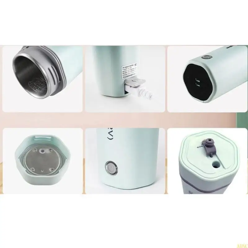 A0NC Travel Water Chalttle 350ml Aquecedor água elétrica portátil UK/UE Plug for Outdoor