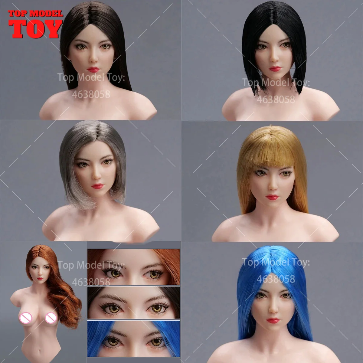 

YMTOYS YMT107 1/6 подвижные глаза азиатская красота Meng Lu голова резьба подходит для 12 дюймов PH TBL женщина-солдат экшн-фигурки Куклы
