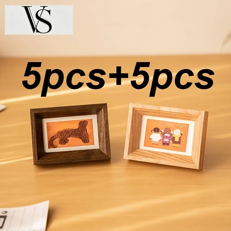 10 Miniature Pack Photo Frames for Pictures Polaroid Unfilled Frames Displaying Collections Couple Photos Decorative Table Items