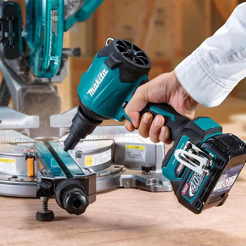 Makita Original AS001G Dust Blower 40V MAX Brushless Rechargeable Narrow Space Cleaning Air Blowing Inflator With Nozzles