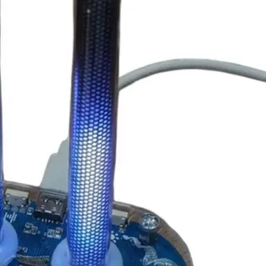 Dual Channel Audio RGB LED Light Strip Music For Spectrum Display Voice 26 LEDs 17 Colors For Party Home Deco