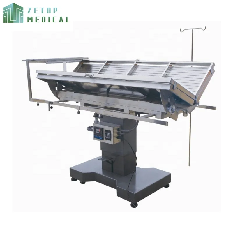 ZT-OT-V4 Durable Performance Manual Machinery System Veterinary Equipment Animal Operating Table For Hospital Use