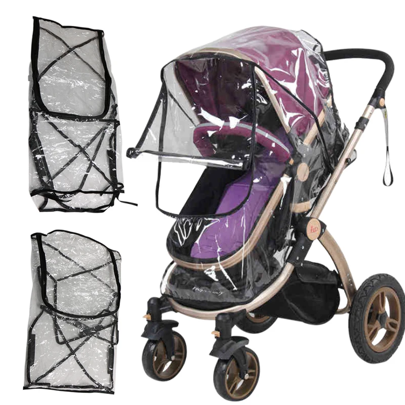 1pc Portable Universal Waterproof Rain Cover Wind Dust Shield Canopy Baby Strollers Pushchair Dropshipping