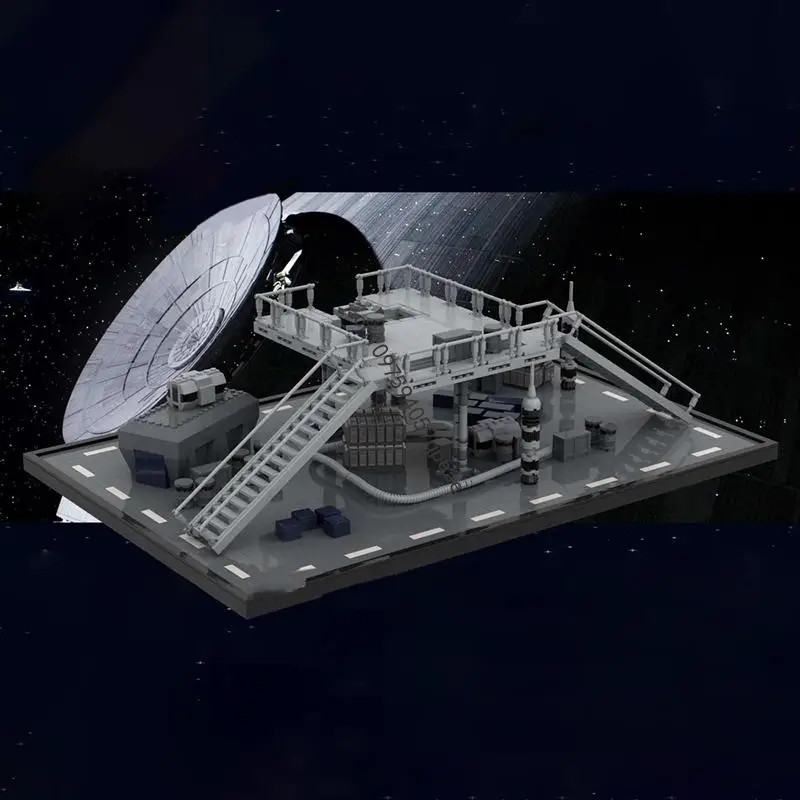 Новинка, 1382 шт., знаменитая звезда, боевой фильм Moc, модель Hangar, головоломка на заказ, креативные идеи «сделай сам», детские игрушки, подарки на день рождения