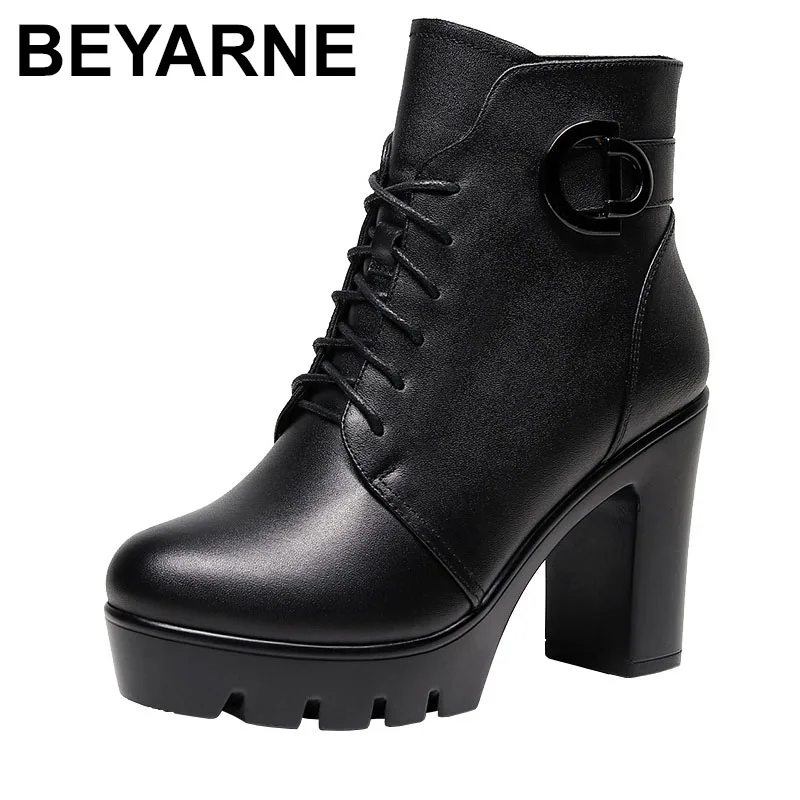 

Zipper Big Size Shoes Woman Autumn Boots Winter Footwear Clogs Platform Round Toe Luxury Designer Large Size Ladies Rock
