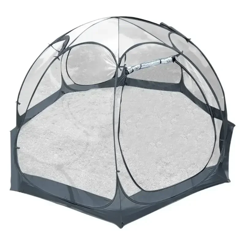 Transparent Thickened PVC Starry Star Tent Portable Spherical Outdoor Camping Tent Quick Opening Folding Tent Rainproof Shelter