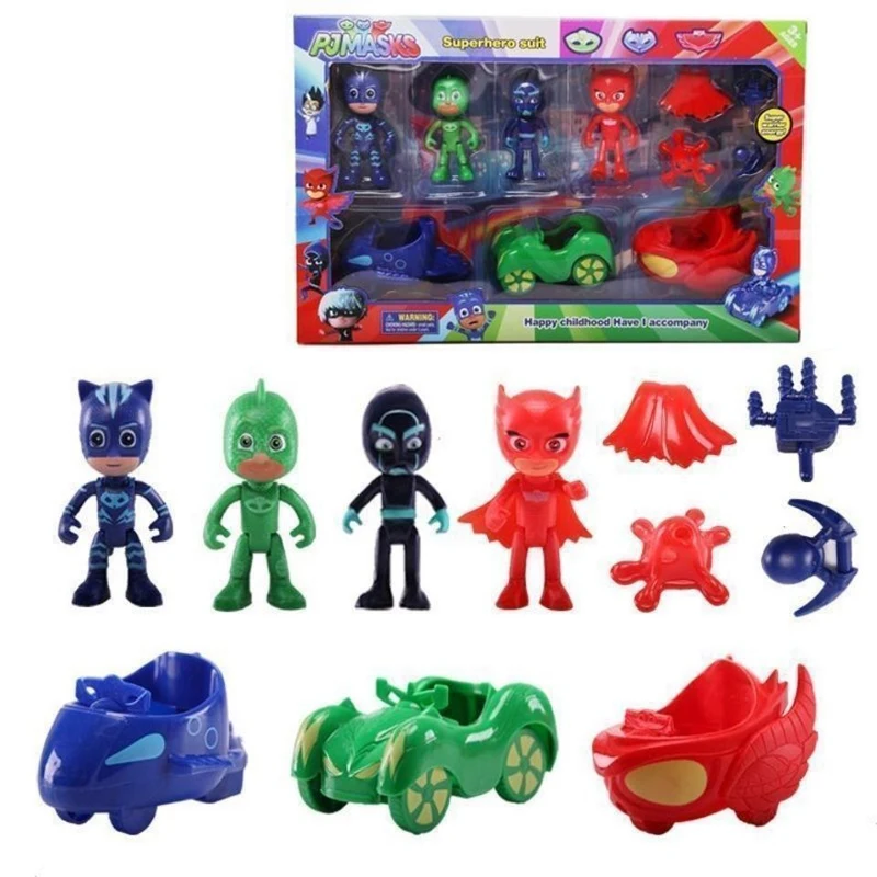 Masked Pajama Hero Sleepy Hero Masked Hero 6-Piece Jointed Action Figure Transformable Collectible Toy Set - view 3
