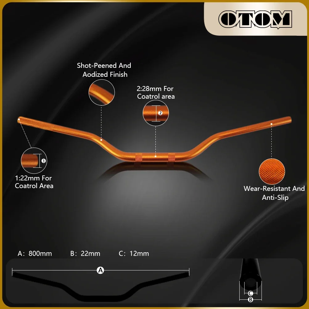 Motorcycle Handlebar 1-1/8