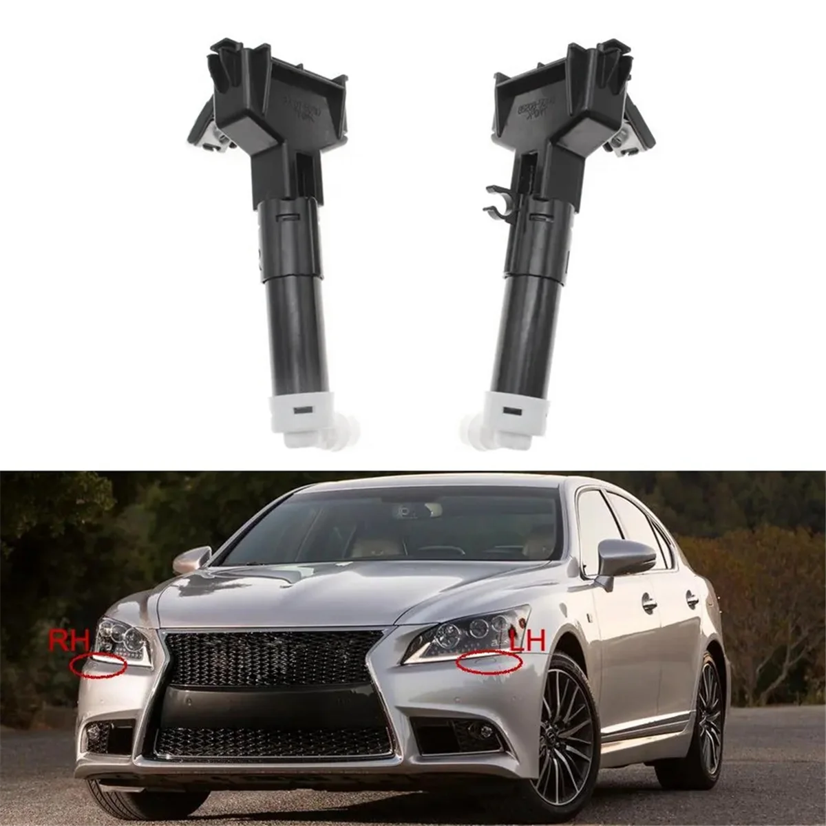 Right Car Headlight Washer Spray Nozzle Jet Pump Head Light Lamp Water Actuator for LEXUS LS460 LS460L 2013-2017