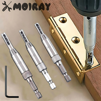 HSS Self Centering Hinge Drill Bit Door Window Cabinet Woodworking Hole Puncher Wood Reaming Tool Countersink Drill Bits Set