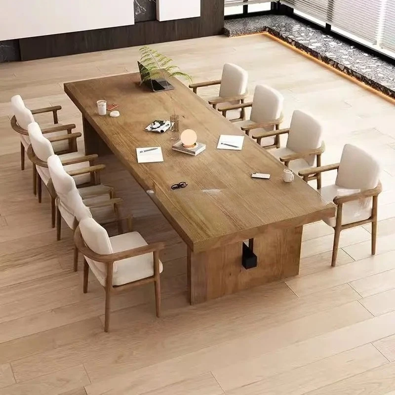 Table Desk Simple Conference Long  Workbench Negotiatioand Chair Combination