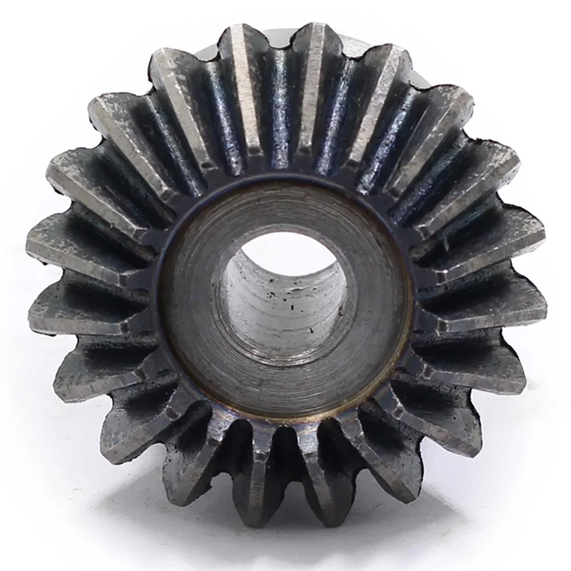 90° Bevel Gears, AISI 1045 Steel, 1:1 Ratio, Module 1M 1.5M 2M 3M, 15-40T Hardened Teeth, for Machinery Power Transmission