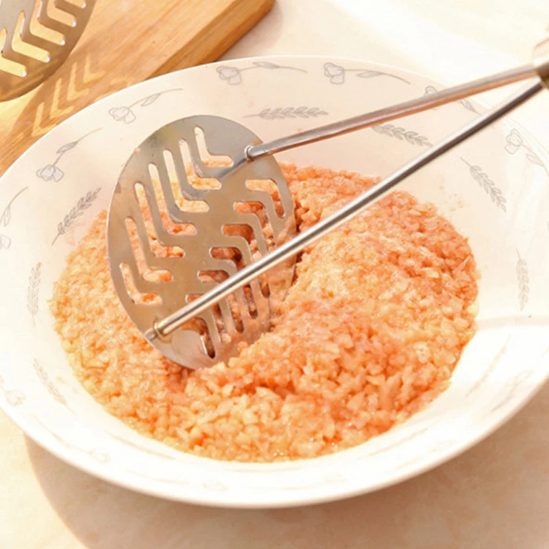 

1pcs Vegetable Fruit Masher Potato Purple Sweet Potato Carrot Pumpkin Banana Puree Masher Labor Saving Anti Slip Masher