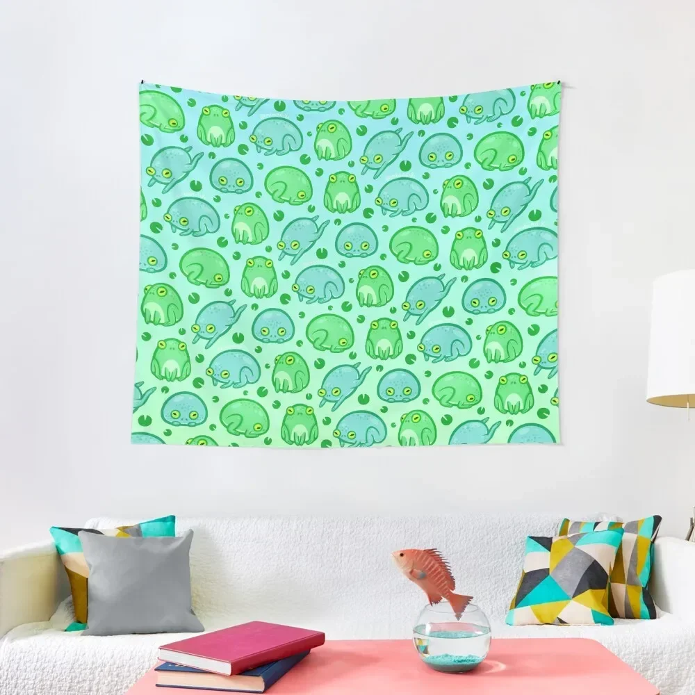 Friendly Frogs Tapestry Kawaii Room Decor Anime Decor Wall Deco Tapestry