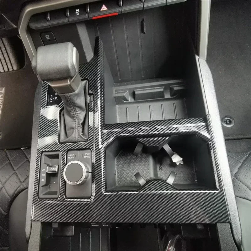 

WELKINRY для Toyota Tundra XK70 3-го поколения 2022-2024 Sequoia XK80 автомобильная палка переключения передач, основание, держатель для бутылки с водой, отделка