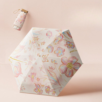 Sun Umbrella Folding Parasol Sunscreen UV Protection Women's Mini Portable Small Outdoor Weather Capsule Umbrella