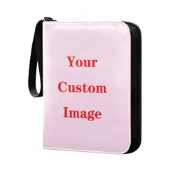 400Pcs Album Card Holder Binder Pu Leather Collectible Card Organizer Letters Album Card Pack Kids Toys Custom image New