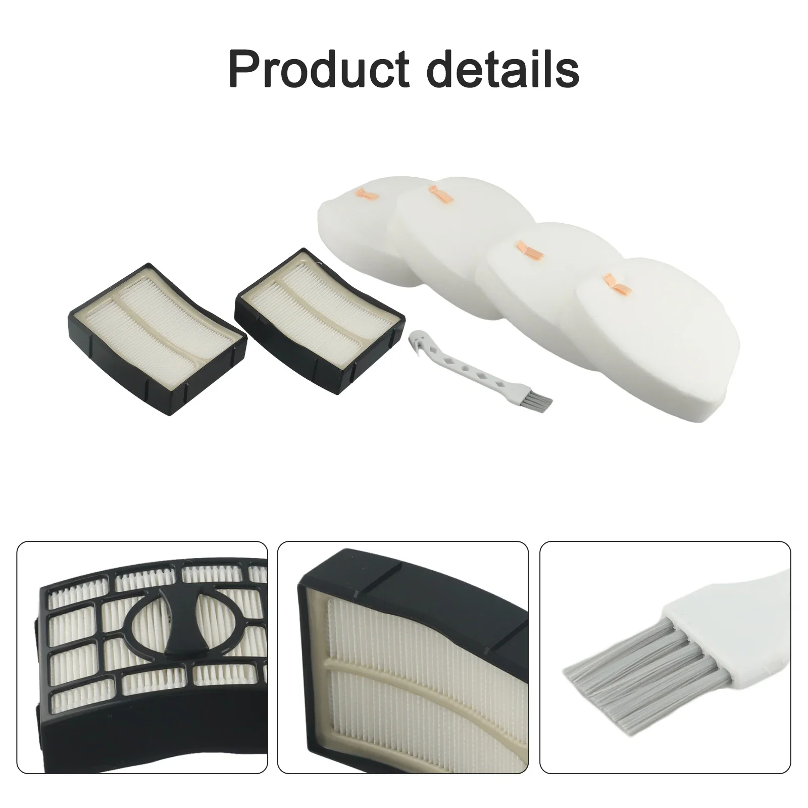 For Shark Vacuum Cleaner Filter Replacement Kit for CU530 and ZU560 Models Includes 2 Filters 4 Foam 4 Felt Filters