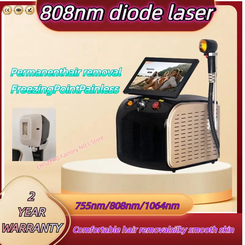 

Diode Laser Hair Removal Machine 4 Wavelength 755nm 808nm 1064nm 1320nm 3000W Painless Permanent Hair Removal CE