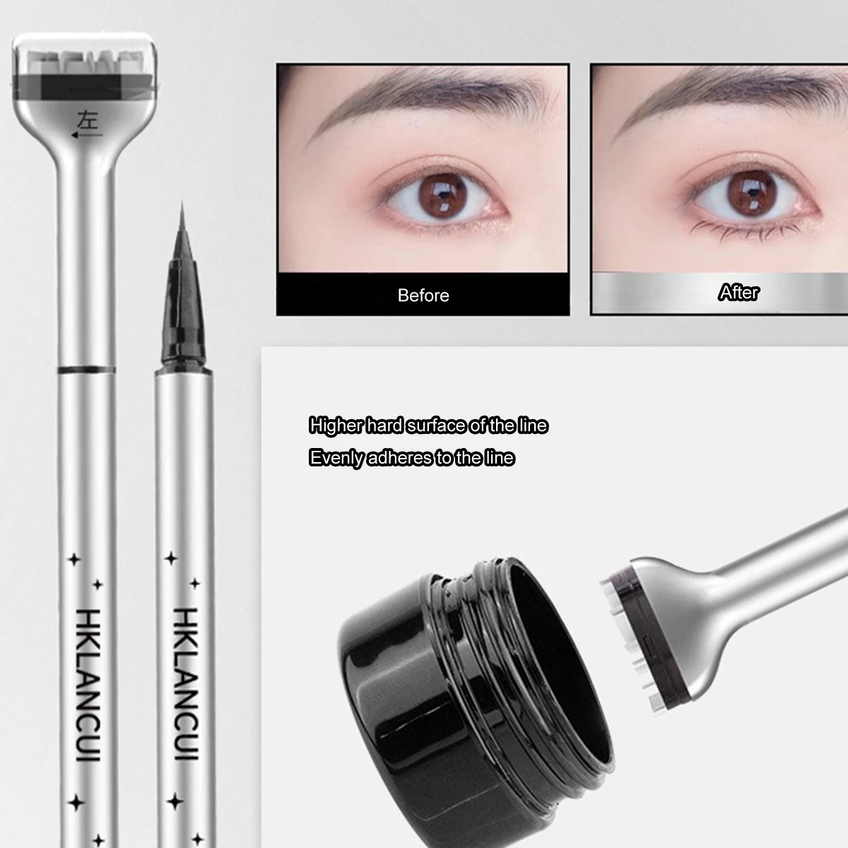 Lower Lash Stamp Waterproof Eye Liner Pencil Lower Lashes Eyelash Template Seal Easy Under Eyelash Stamper Beauty Lash tools