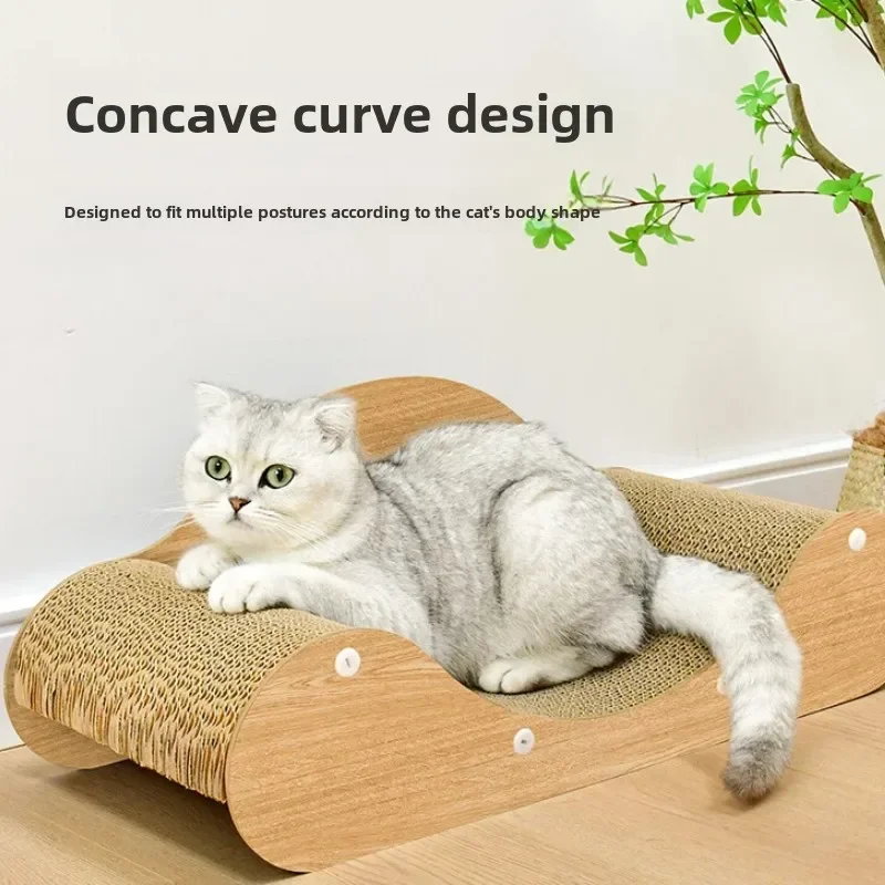 Cat Scratching Sofa Bed Corrugated Cardboard Cat Furniture Cat Scratcher Board Indoor Cats Pet Relaxation Feline Play