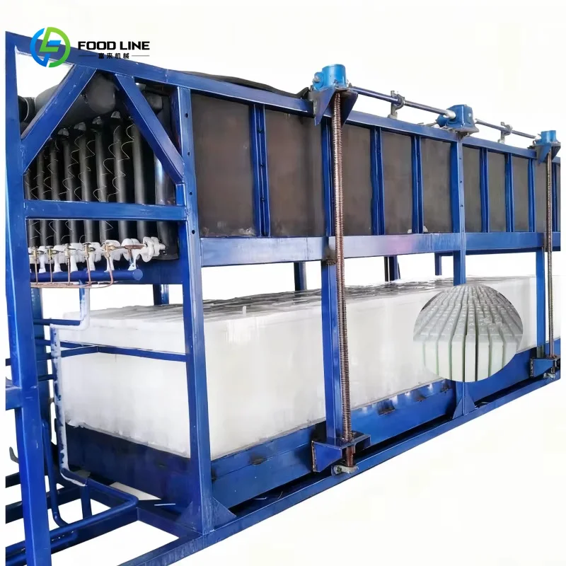 CE Certified Automatic Water Cooling Block Ice Machine Commercial High Quality Low Price for Industrial Use Custom