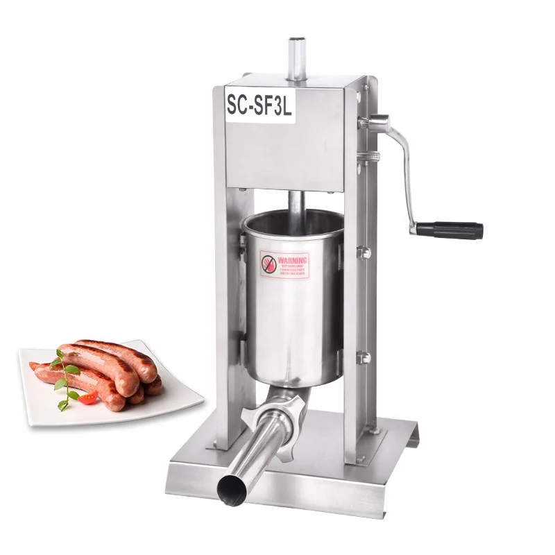 

Commercial 3L Heavy Duty Manual Rapid Sausage Filling Machine with Twist Filling Machine High Efficiency Meat Processing Machine