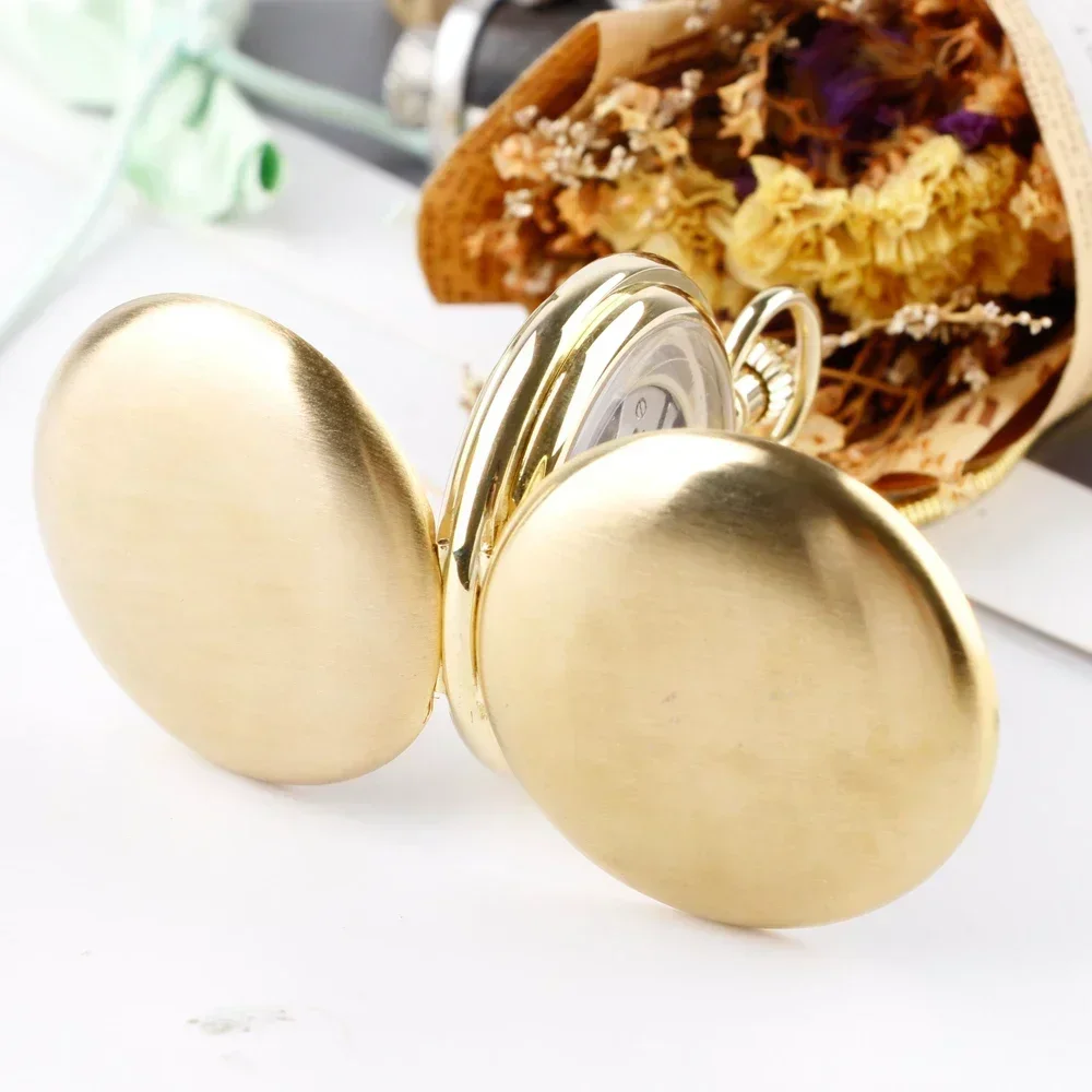 ساعات الجيب الفاخرة خمر الميكانيكية البسيطة الأعمال فوب ووتش قلادة عيد ميلاد ساعة هدية الذكرى السنوية #3