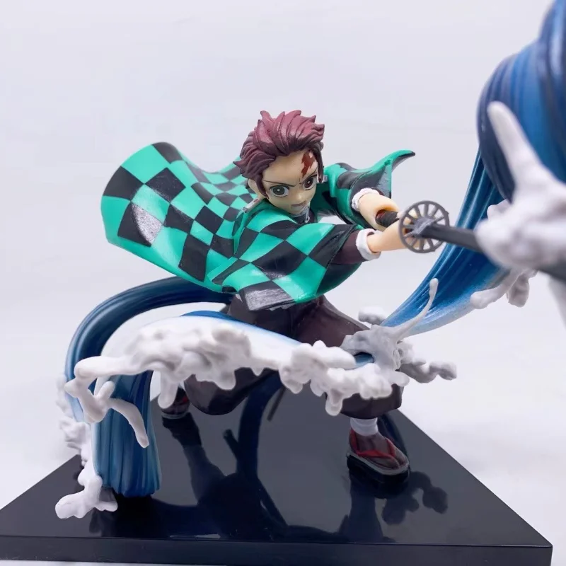 

in stock 19cm Demon Slayer Action Figure Kamado Tanjirou PVC Model Statue Collection Desktop Decoration Toy Kid Birthday Gifts