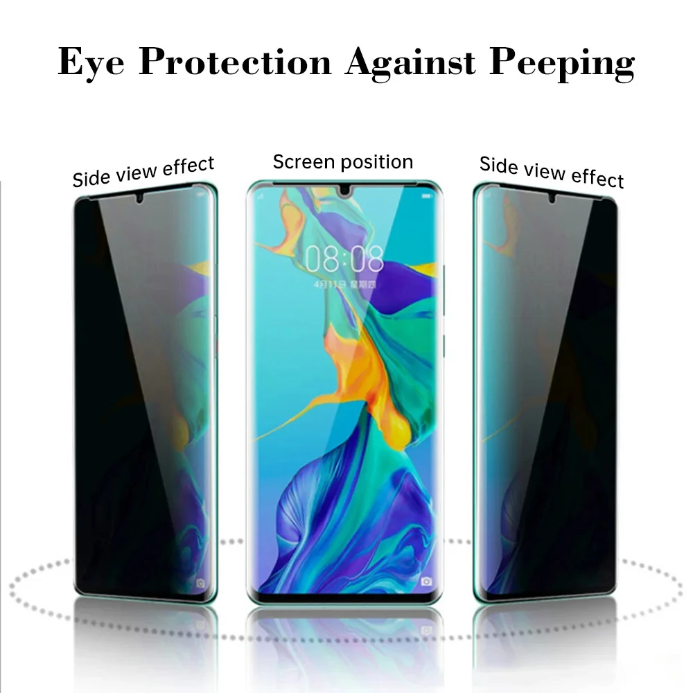 Curved Edge Anti-spy Tempered Glass for Samsung galaxy S23 S24 S22 S21 S20 Ultra S10 Plus Note 20 Ultra Privacy Screen Protector