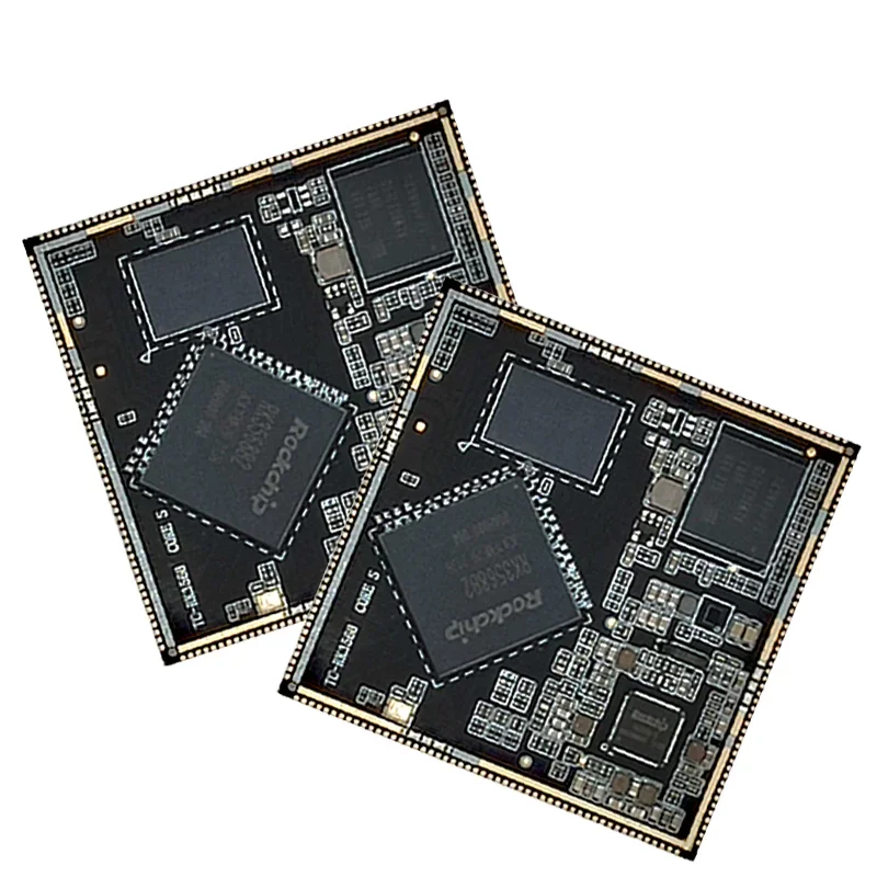 Décodage vidéo Rockchip 3568 SOM Tech, prend en charge le système Android ou Linux, utilisé pour l'audio HMI, 4K, 60fps, H.disparates, H.264, VP9