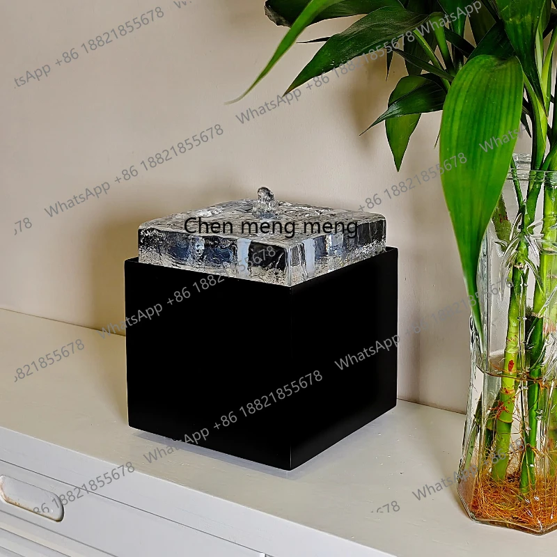 Lucky water ornament circulating water entrance living room office decoration, making money small water feature