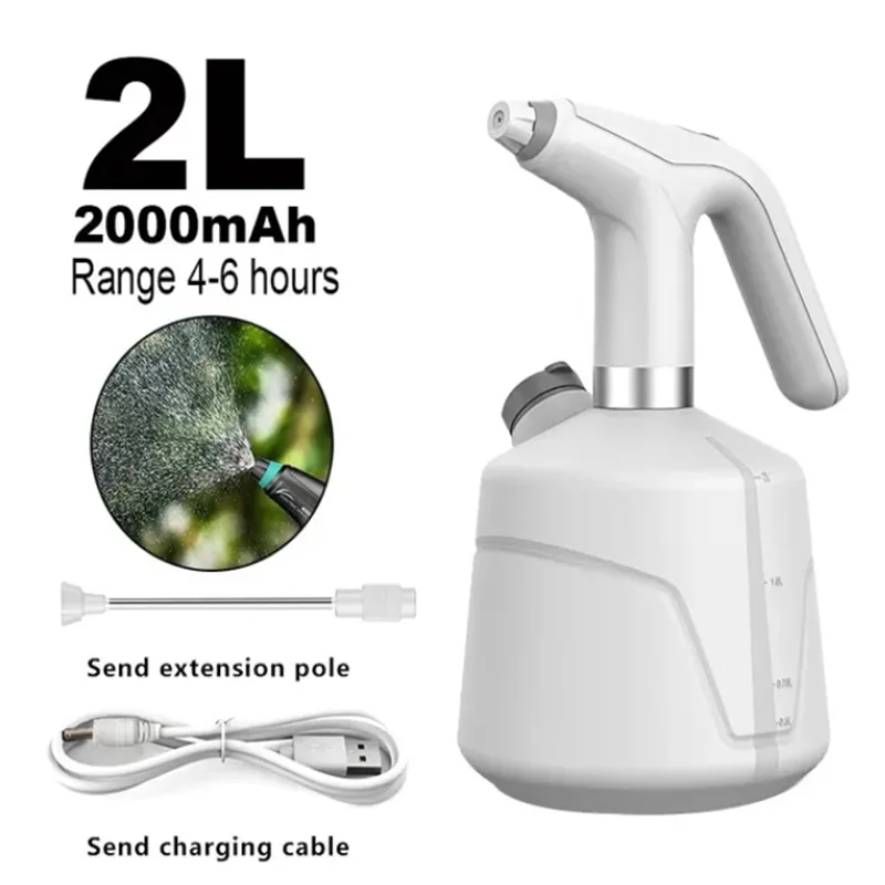 USB Electric Sanitizing Sprayer Watering Machine Plants Garden Tool 2L Electric Plant Spray Bottle Automatic Watering Fogger