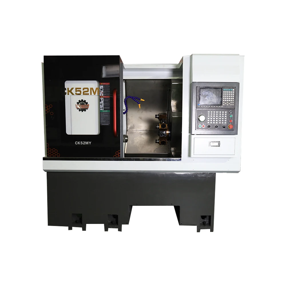 Hine torno CK52MY do CNC do moinho de giro do eixo de Taiwan de 4 eixos