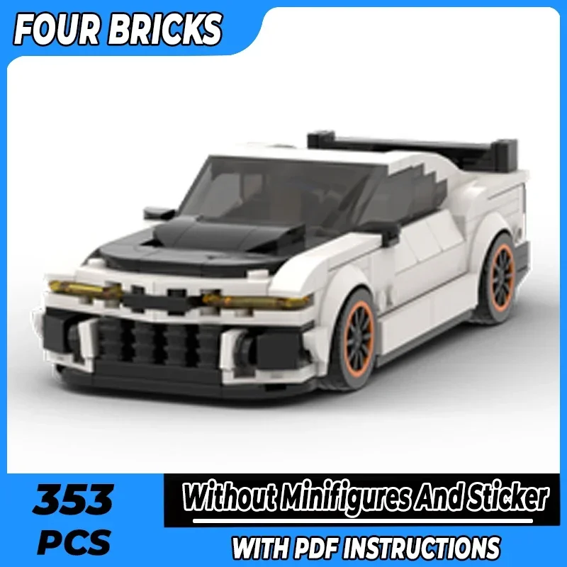 Moc อาคารอิฐ City Supercar รุ่น Speed Champions ZL1 เทคโนโลยี Modular Blocks ของขวัญของเล่นเด็ก DIY ชุดประกอบ