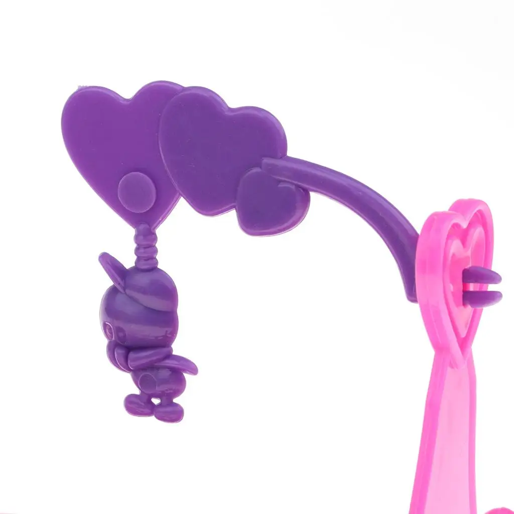 9-11인치 다시 태어난 소녀 인형 집 액세서리용 분리형 요람 아기 인형 침대