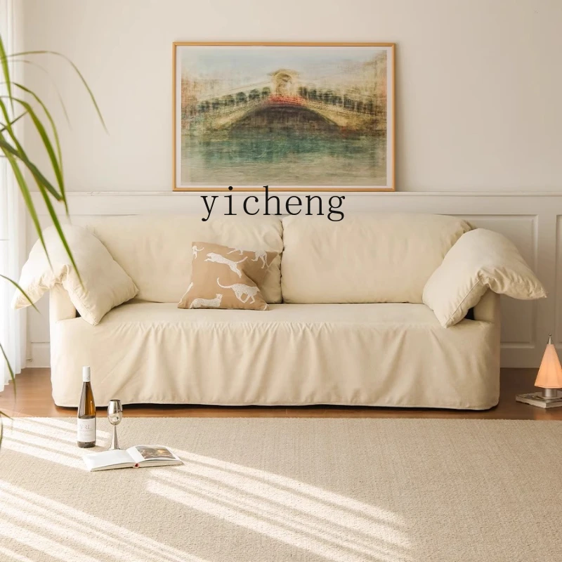 

XL retro style fabric sofa home living room wabi wind chenille removable double sofa